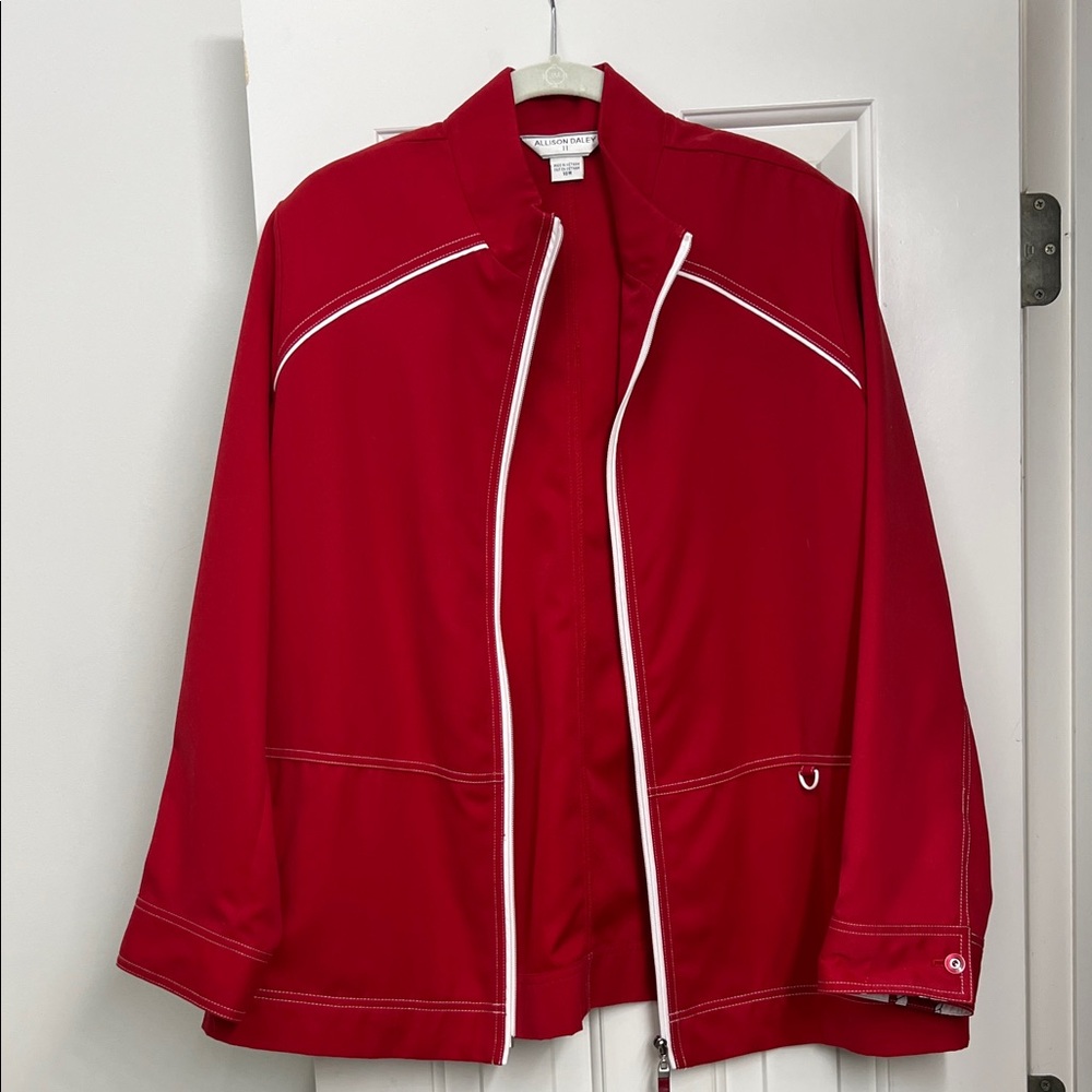 Allison Daley Vibrant Red Outerwear